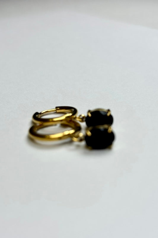 Noir Petals Earrings