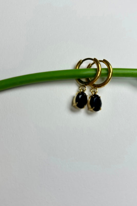 Noir Petals Earrings