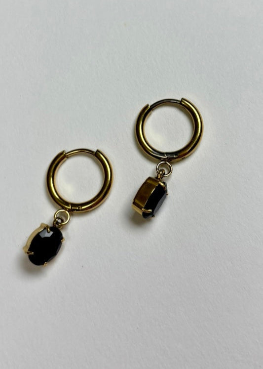 Noir Petals Earrings