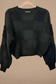 Texture Checkered Sweater